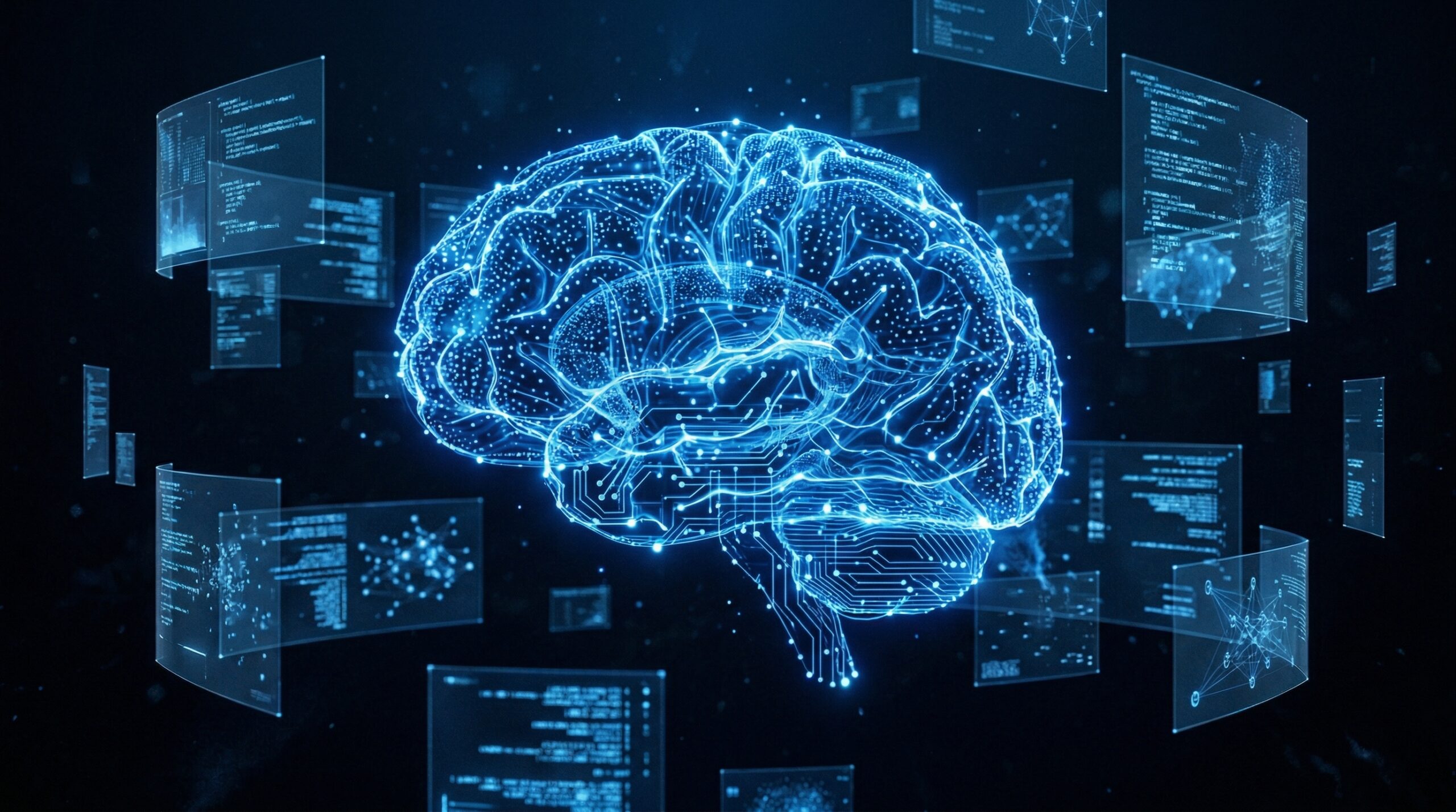 AI brain visualization